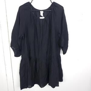 HM Dress Womens Small Peplum Mini Lightweight Little Black Dress LBD New Tags